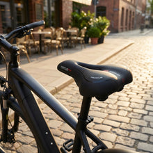 Wittkop TWIN Medicus 3.0 City Fahrradsattel, 250x210mm, Gel-Polsterung, 5-Step-Design, ohne Kloben, ideal für Cityräder und E-Bikes, ergonomisch, schwarz