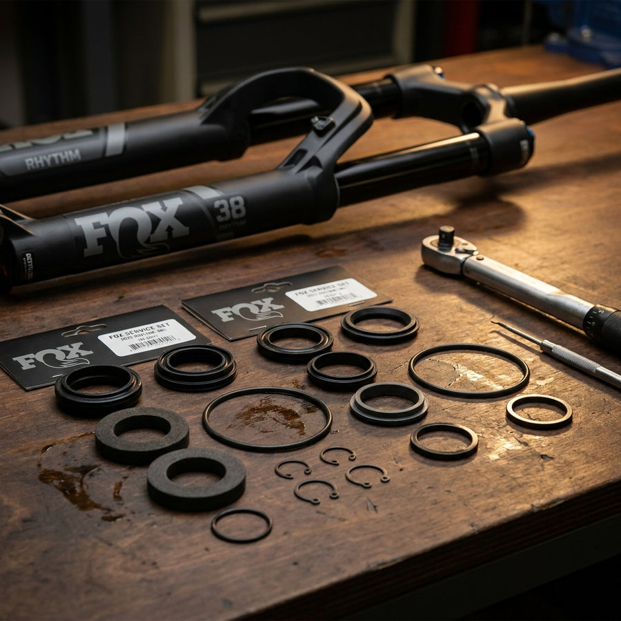 FOX Service Set 2023 Rhythm 38 Matt für Federgabel Wartung. Optimale Performance für Mountainbike und E-MTB.