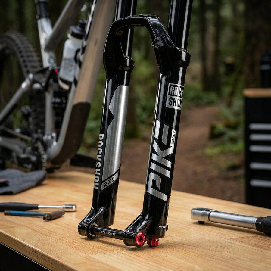RockShox LowerLeg 27.5 Boost Pike Gloss Black PRV Ventile 2023+. Tauchrohr Federgabel Ersatzteil für Mountainbike.
