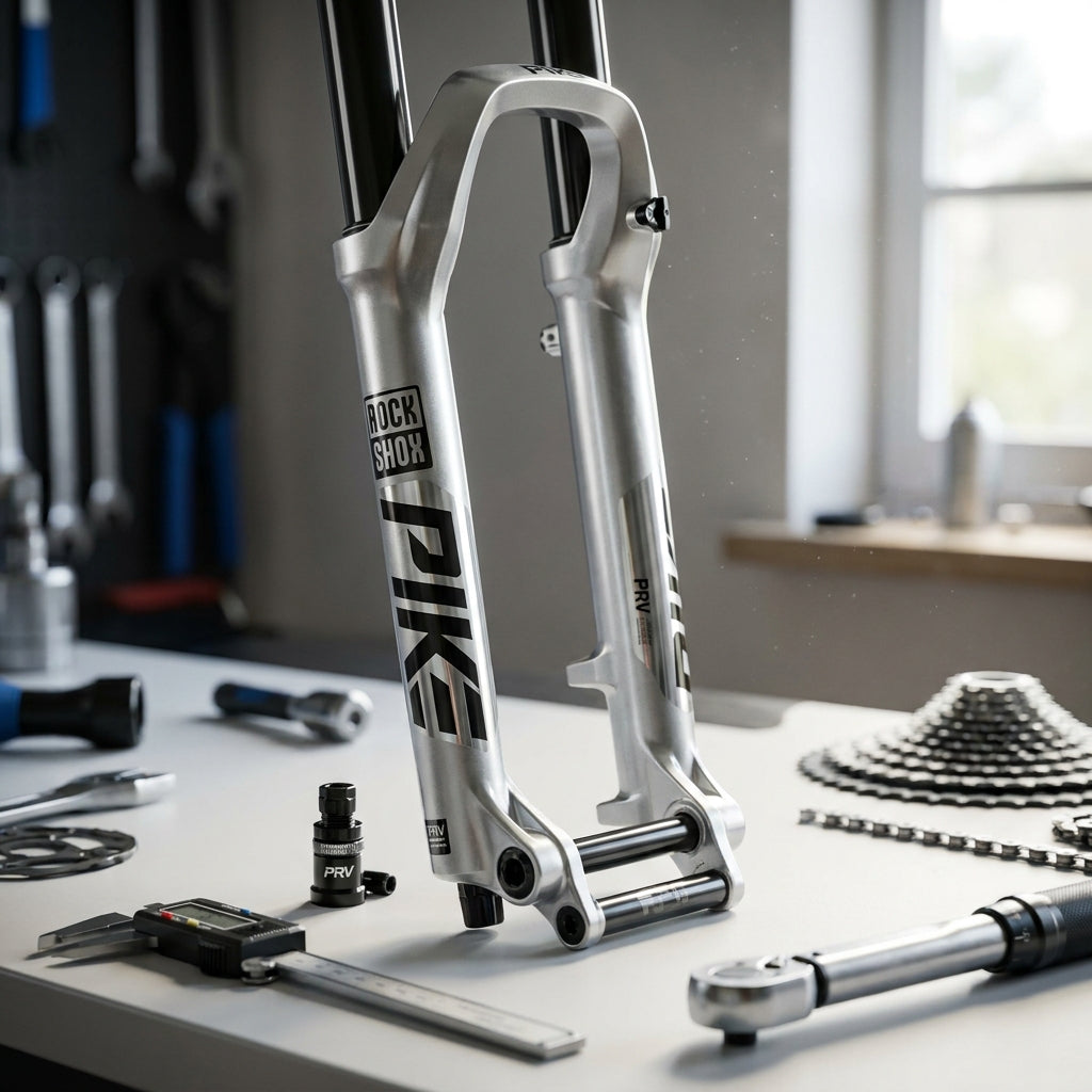 RockShox LowerLeg 27.5 Zoll 15x110 Boost Pike silber mit PRV Ventilen 2023+