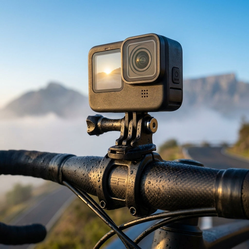 SP Connect Kamera Licht Adapter Kit SPC+ für sichere Fahrrad Halterung. Flexible Montage von Actioncam und Fahrradlicht.