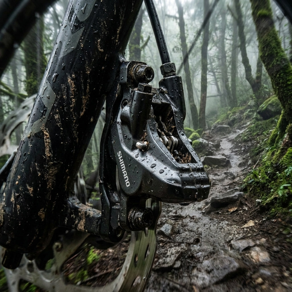 Shimano BR-MT420 4-Kolben Mountainbike Bremssattel. Hydraulische Scheibenbremse für E-MTB & anspruchsvolle Trails. Maximale Kontrolle.