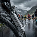 Zipp Platinum Pro EVO Bremsbeläge für Carbon Felgen Campagnolo am Rennrad bei Regenrennen.