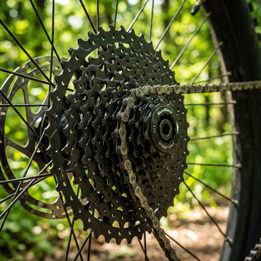 SunRace CSMS3 TAX 10-fach Kassette 11-40 Zähne, schwarz. Wide Ratio Fahrradschaltung für Mountainbike und Tour.