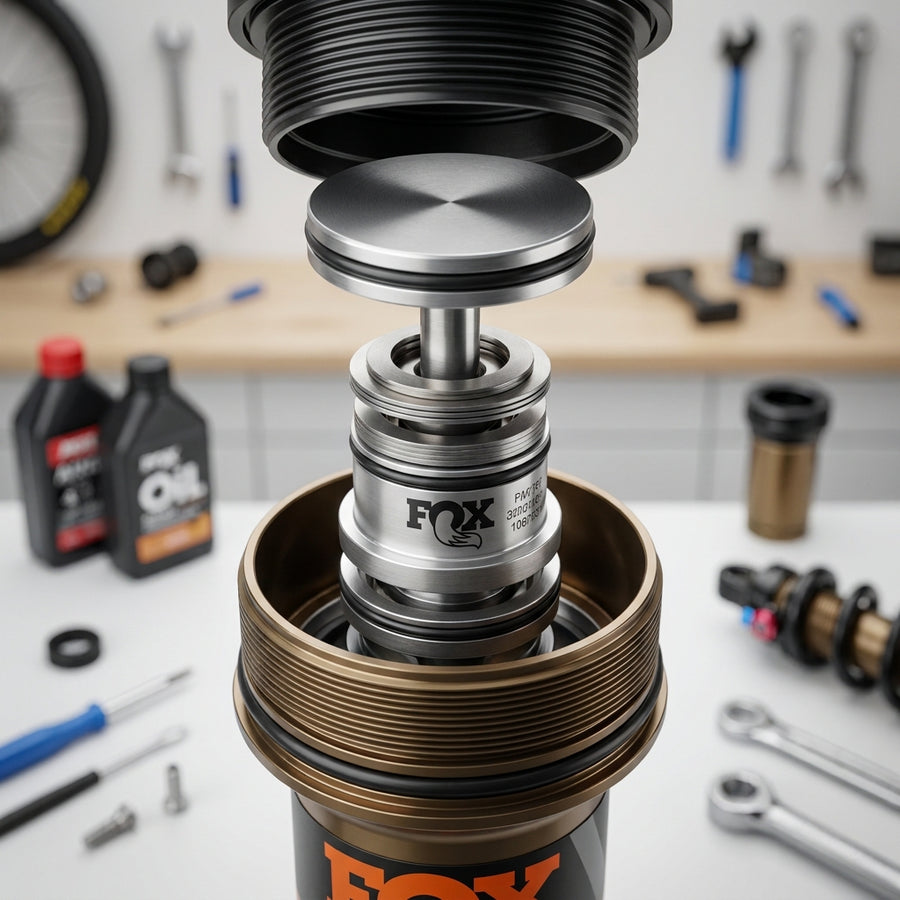 FOX Service Set Valve Stack Assy für FLOAT X & DHX Dämpfer. Präzise Dämpfung für Mountainbike Performance.