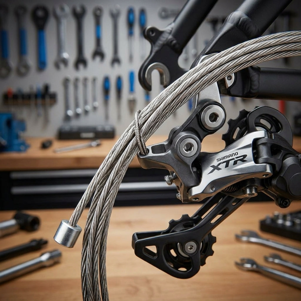 SHIMANO Schaltzug Edelstahl MTB/Rennrad für präzises, reibungsarmes Schalten. Korrosionsbeständig. Optimiert deine Schaltung.