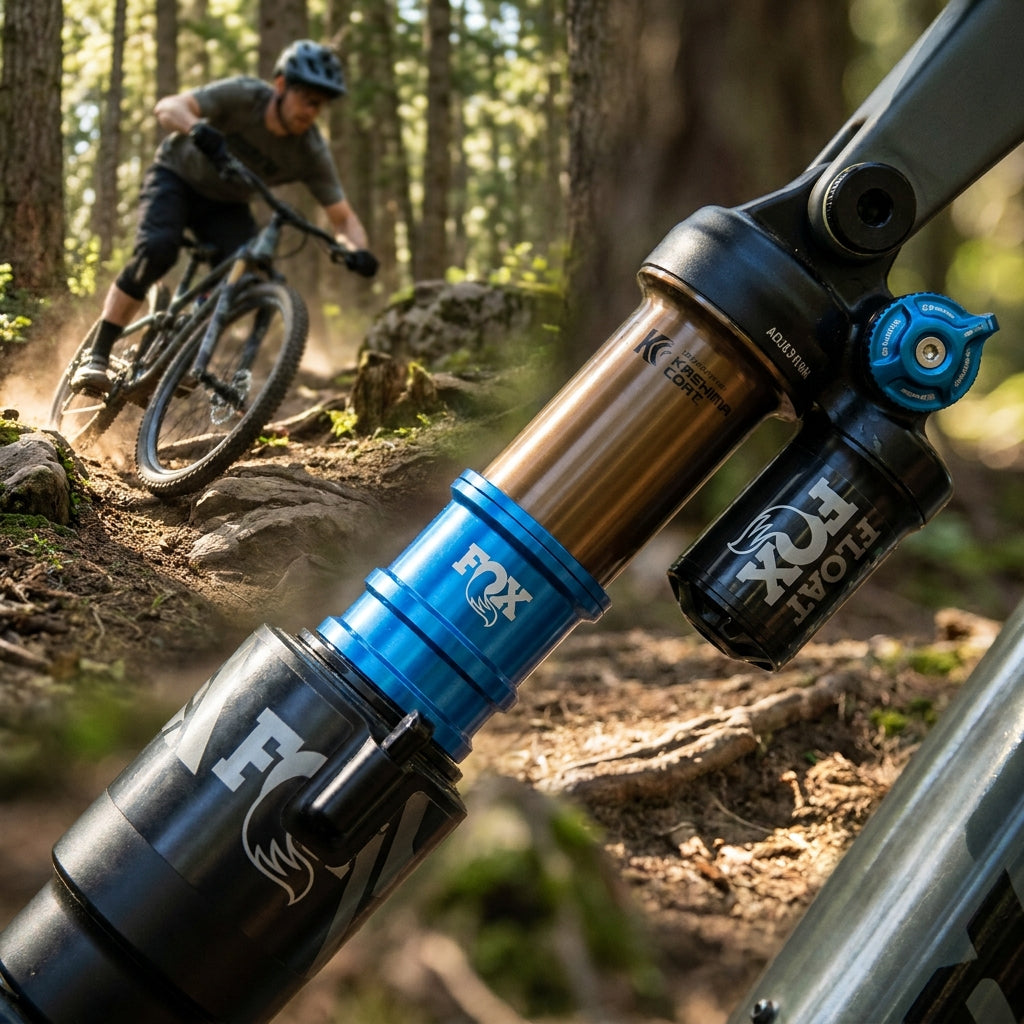 FOX Volume Spacer Float DPX2 blau für präzise Federwegsabstimmung am Mountainbike. Optimiert Dämpfer-Performance.