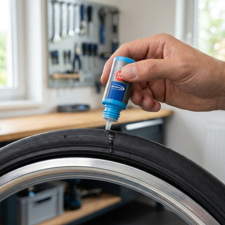 Schwalbe EASY FIT Montageflüssigkeit 50 ml. Einfache, saubere Fahrradreifen-Montage mit Schwammdose.