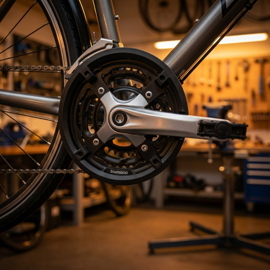 Shimano Kettenschutzring 44 Zähne FC-M430 für Trekkingräder und Mountainbikes inklusive Montageschrauben.