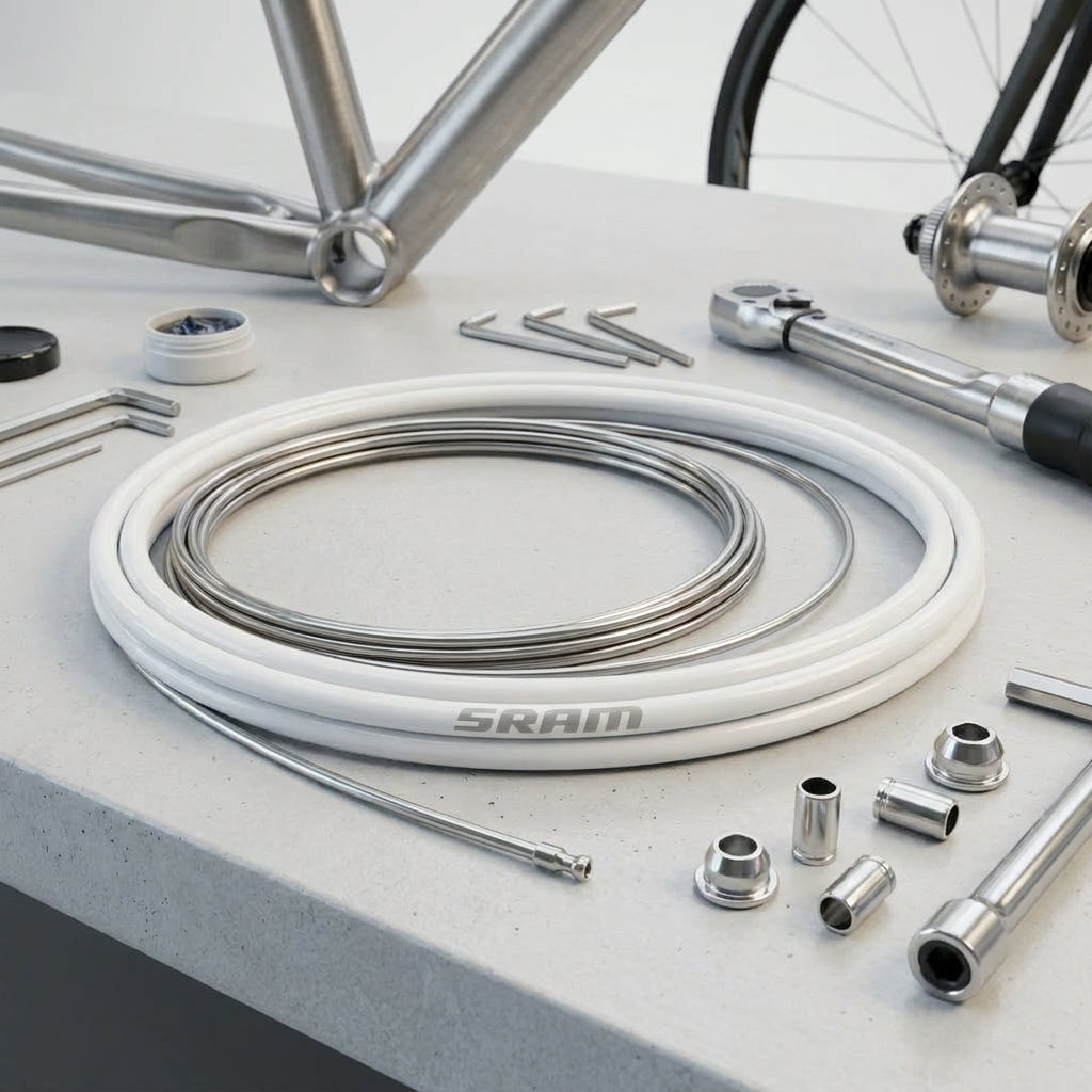 SRAM Bremskabel-Kit weiß 5mm für präzise Fahrrad Bremsperformance. Robustes Set für Custom-Bikes & Upgrades. Jetzt kaufen!