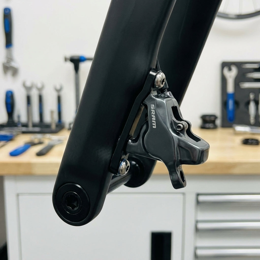 SRAM Titanschrauben für Flat Mount Bremssattel 32mm. Leichtgewichtige, korrosionsbeständige Schrauben für Rennrad und Gravelbike.