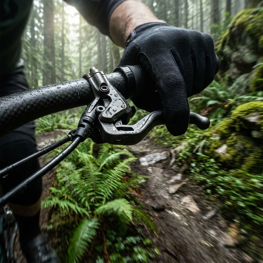 MAGURA MT5 3-Finger Aluminium Bremshebel für Mountainbikes. Präzise Kontrolle und Ergonomie auf dem Trail. Robuste Fahrradteile.