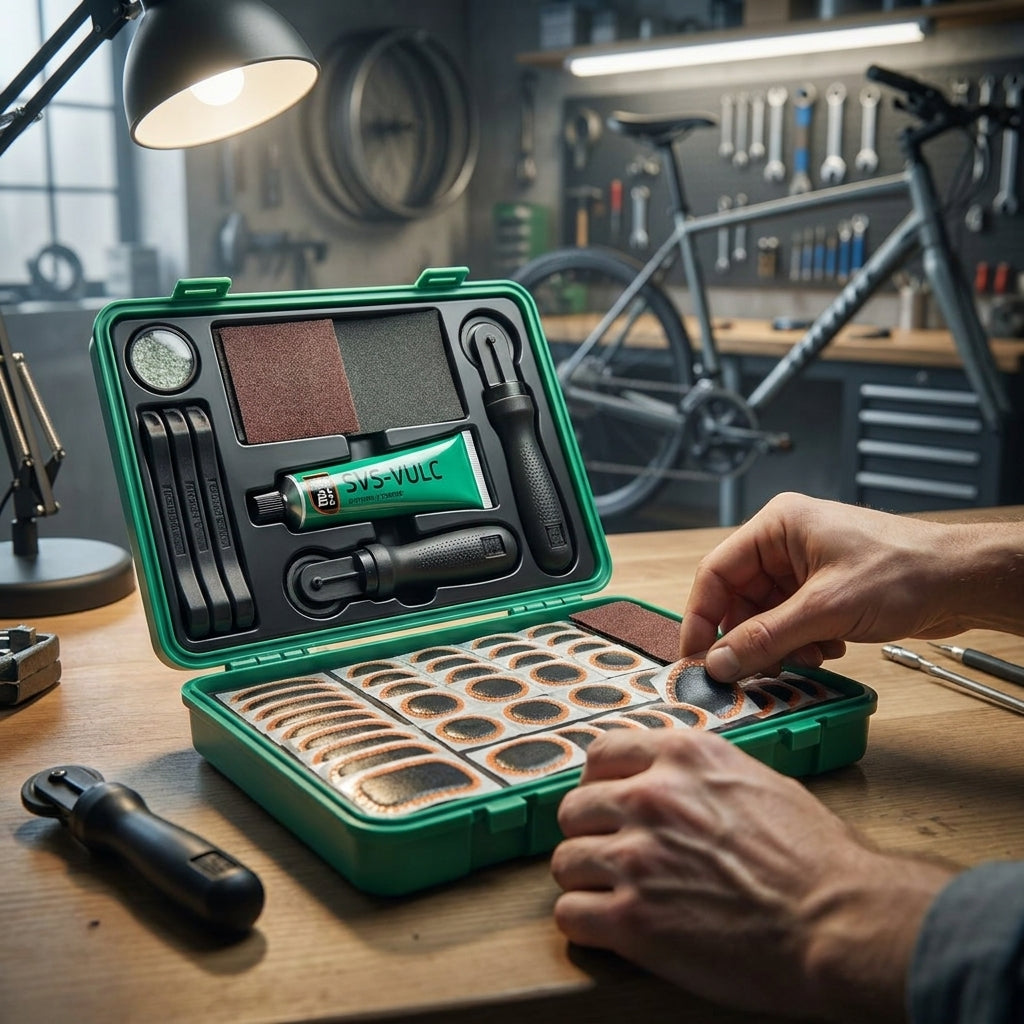 REMA TIP TOP TT15 Big Box Flickzeug-Set: Profi-Reparaturset für Fahrradschläuche. 52 Teile für schnelle, dauerhafte Flickungen.