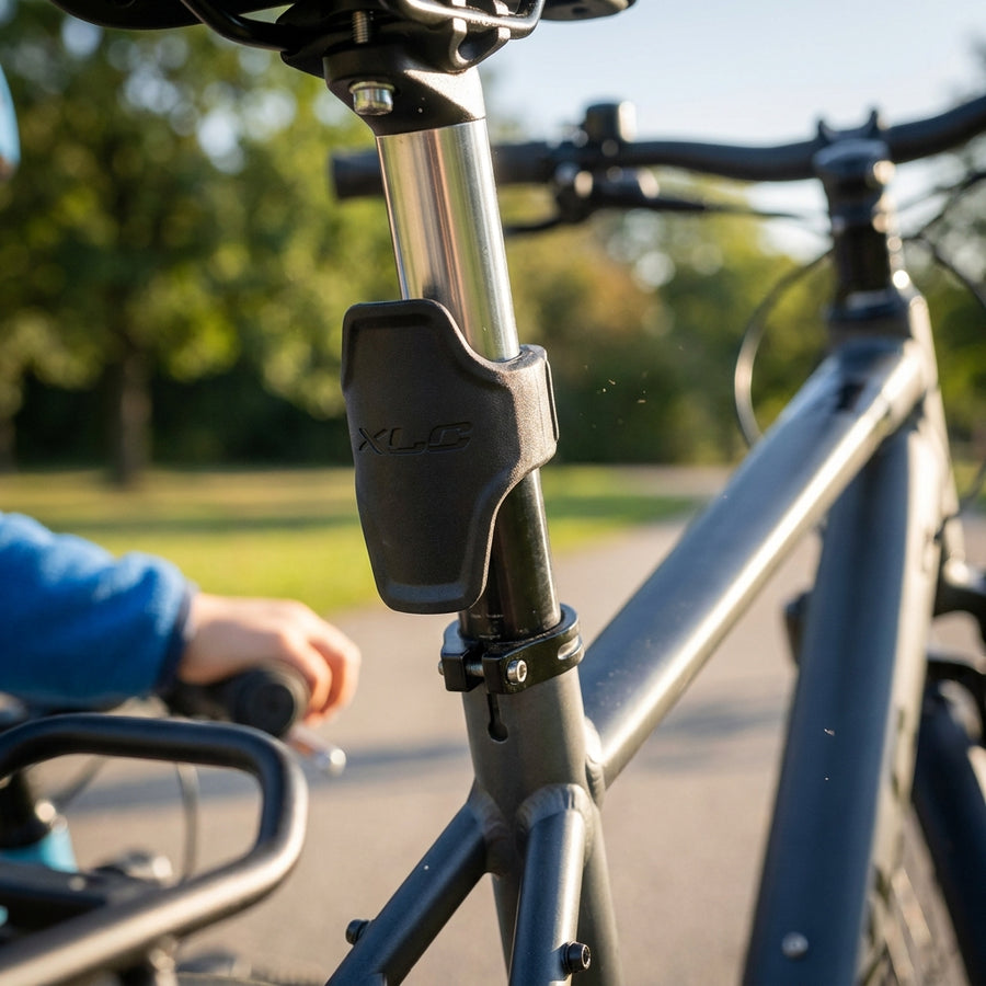 XLC Fingerschutz schwarz für SP-S07 SP-X15 Federsattelstütze. Schützt vor eingeklemmten Fingern und Schmutz am Fahrrad.