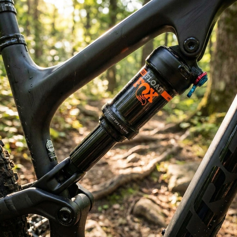 FOX FLOAT DPS Dämpfer Aufkleber 2021 F-S in Orange. Hochwertiger Ersatz für Mountainbike Federung. Neuer Look für dein Bike.