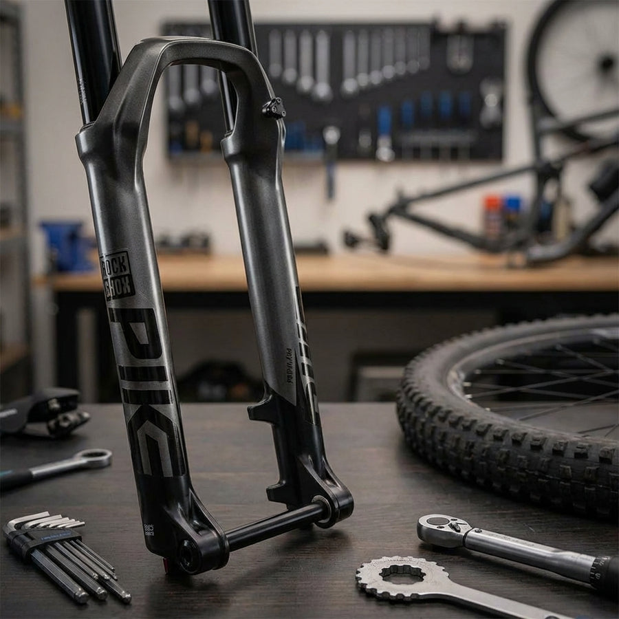 RockShox LowerLeg 27.5 Zoll Federgabel Tauchrohr, 15x110 Boost Pike Diff. Black mit PRV Ventilen. Hochwertiges Ersatzteil.