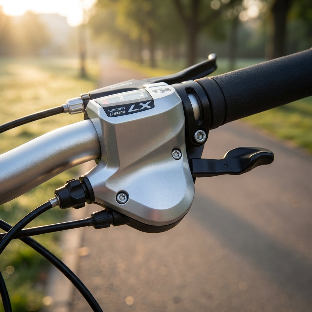 Shimano Deore LX SL-T660 Schalthebel links 3-fach Silber - präzise Gangwechsel