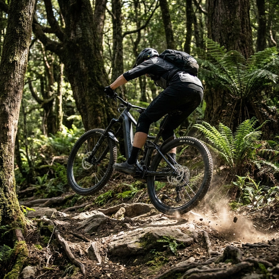 Merida eONE-FORTY 775 EP1 E-MTB: leistungsstark, vollgefedert für anspruchsvolle Trails & komfortable Touren. Anthrazit/Schwarz XXL.