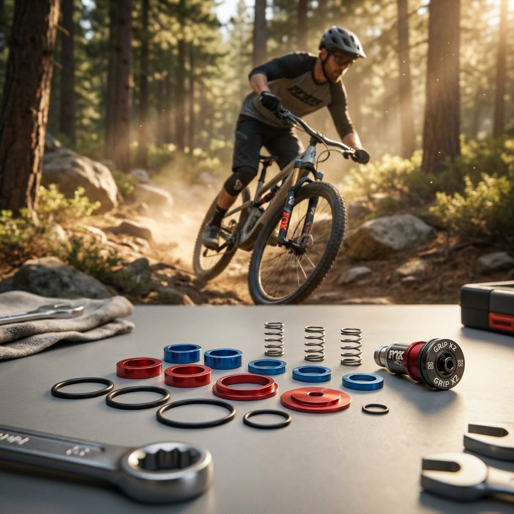 FOX Service Set Grip X2 PODIUM Mid Valve CM Wartungskit für Federgabeln. Optimale Dämpfung Performance Mountainbike.