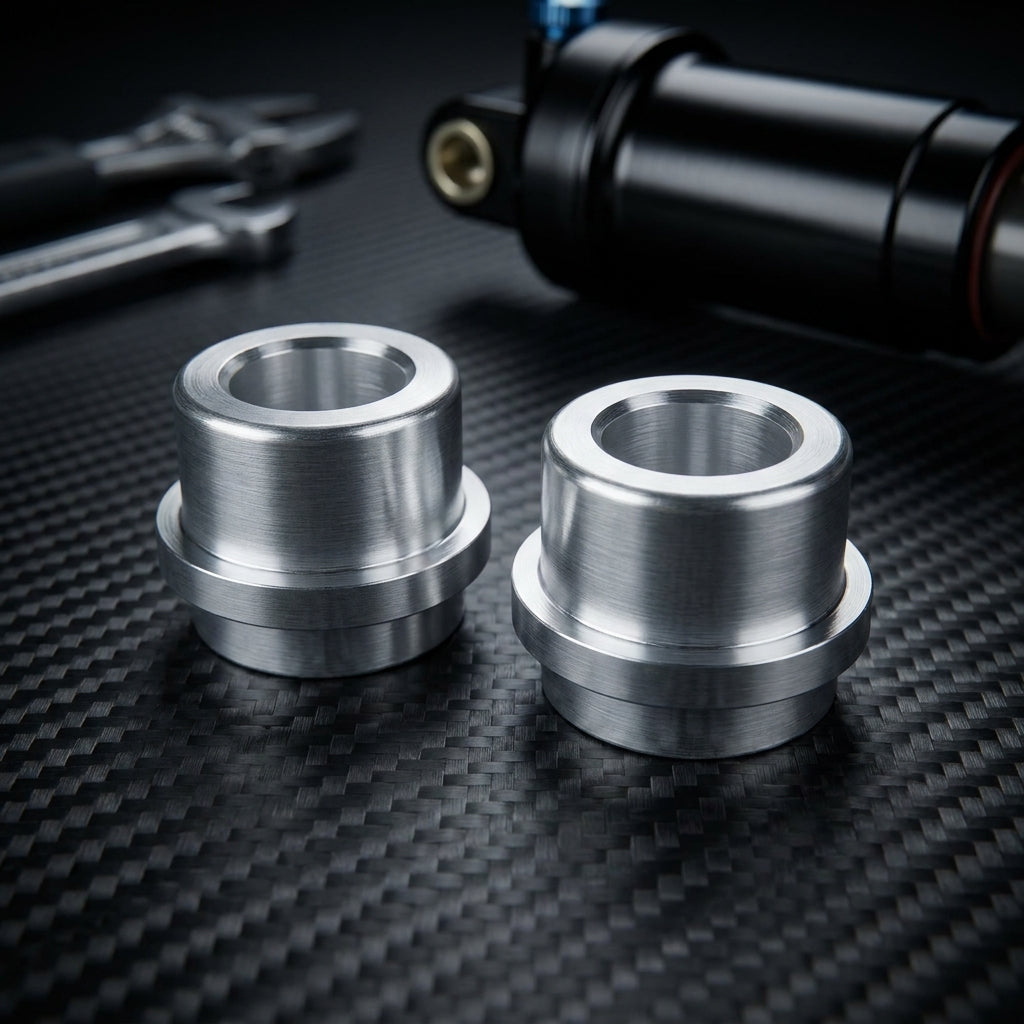 Sr-suntour Alubuchsen Paar Für Dämpferauge 12,7mm Bohrung 8mm Für 24mm Aufbaustärke
