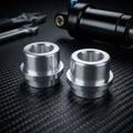 SR-Suntour Alubuchsen Paar für Dämpferauge. 12,7mm, 8mm Bohrung. Fahrrad Federung Ersatzteil für MTB und E-Bike. Präzise.