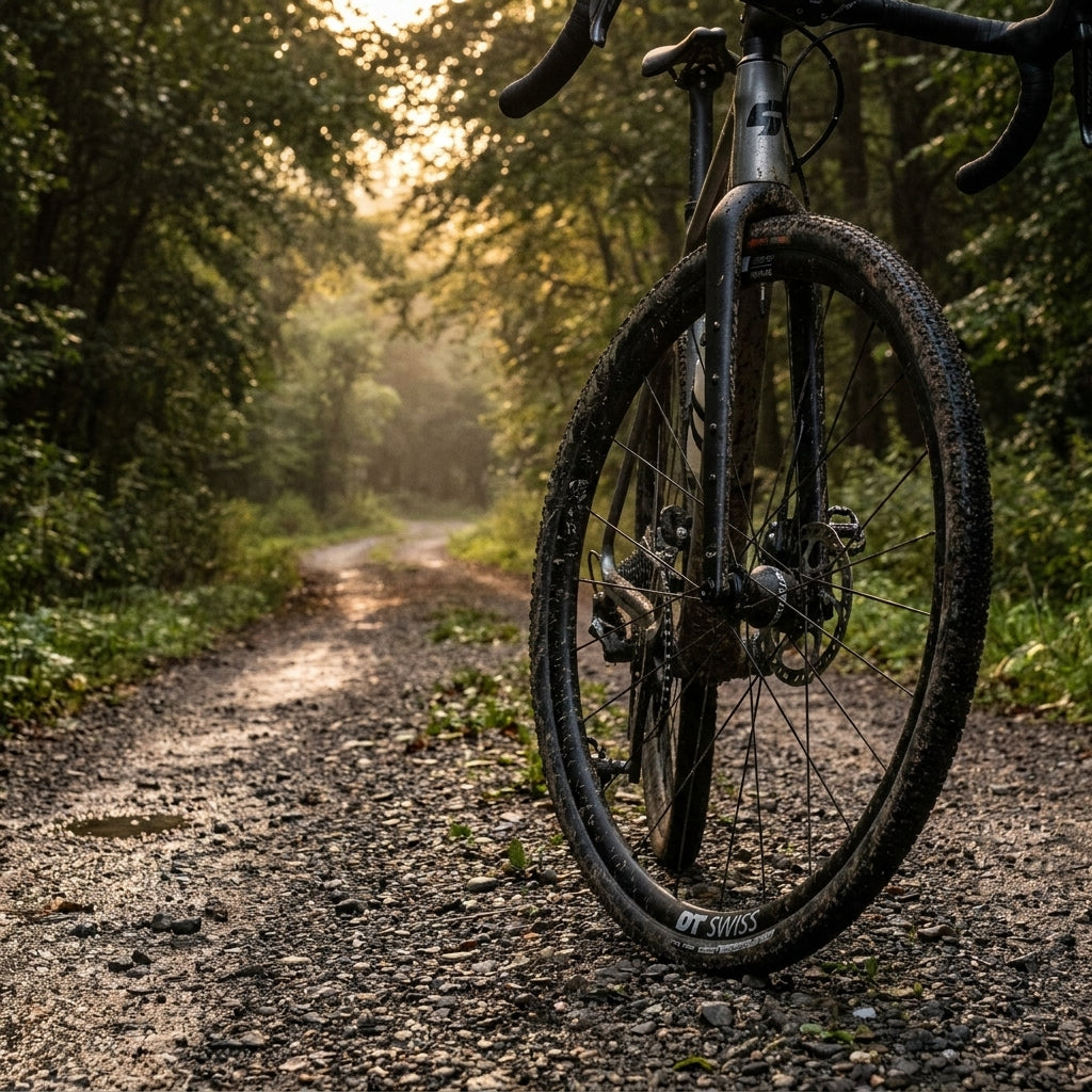 DT Swiss GR 1600 SPLINE DYN Laufrad, robustes Gravel Vorderrad mit Nabendynamo für Bikepacking und Touren.