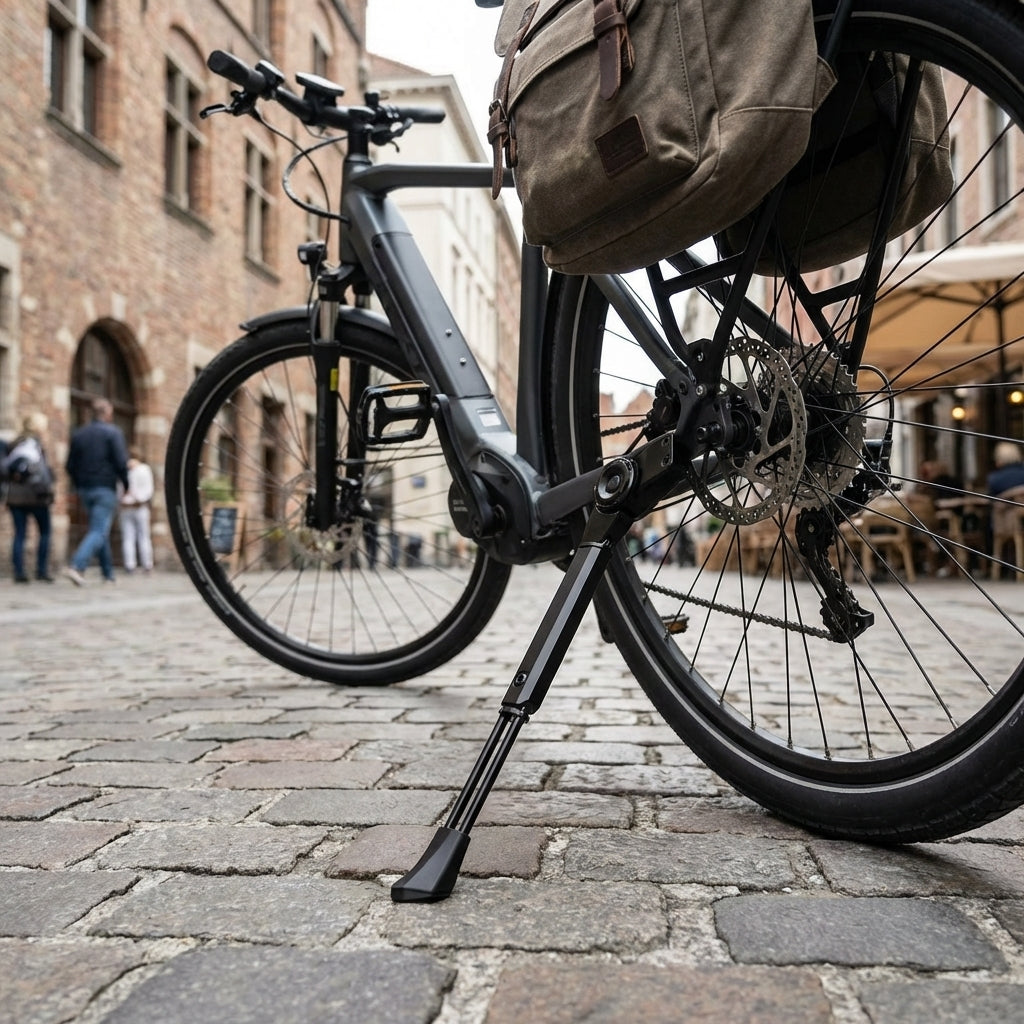 Ursus Hinterbauständer CURVE REAR Aluminium 18mm Platte 26 bis 28 Zoll schwarz - Abstandshalter