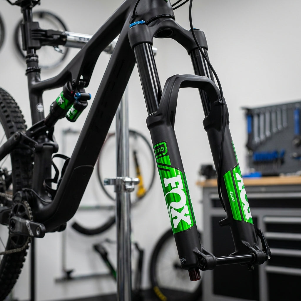 FOX FOX Decal 2019 AM Heritage, Green - hochwertiger Gabel- & Dämpferdekor-Satz