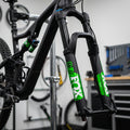 FOX Decal 2019 AM Heritage, grün. Hochwertiger Aufkleber-Satz für MTB Gabel und Dämpfer. Verleiht sportlichen Look und schützt.