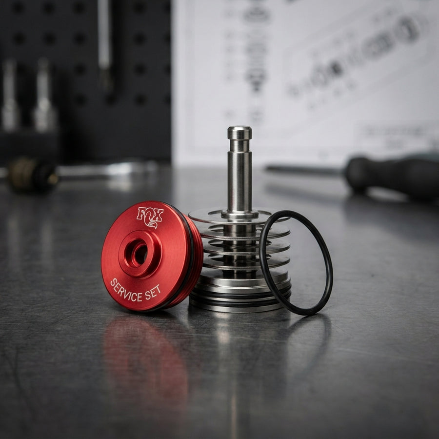 FOX Service Set Valve Stack Assy für FLOAT X & DHX Dämpfer. Präzises Tuning & Wartung für Mountainbike Fahrwerk.