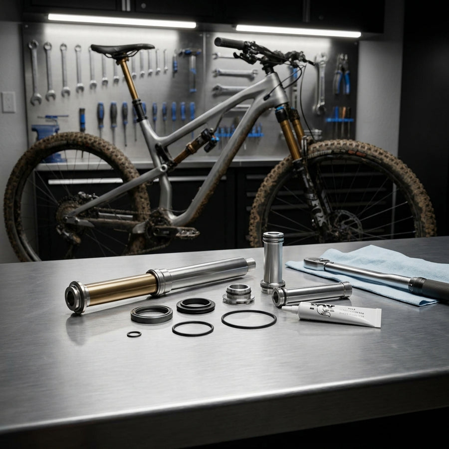 FOX Service Set Upper Post Assy für Transfer Sattelstütze. Original Ersatzteil für Dropper Post Wartung und Performance. Fahrradteile.