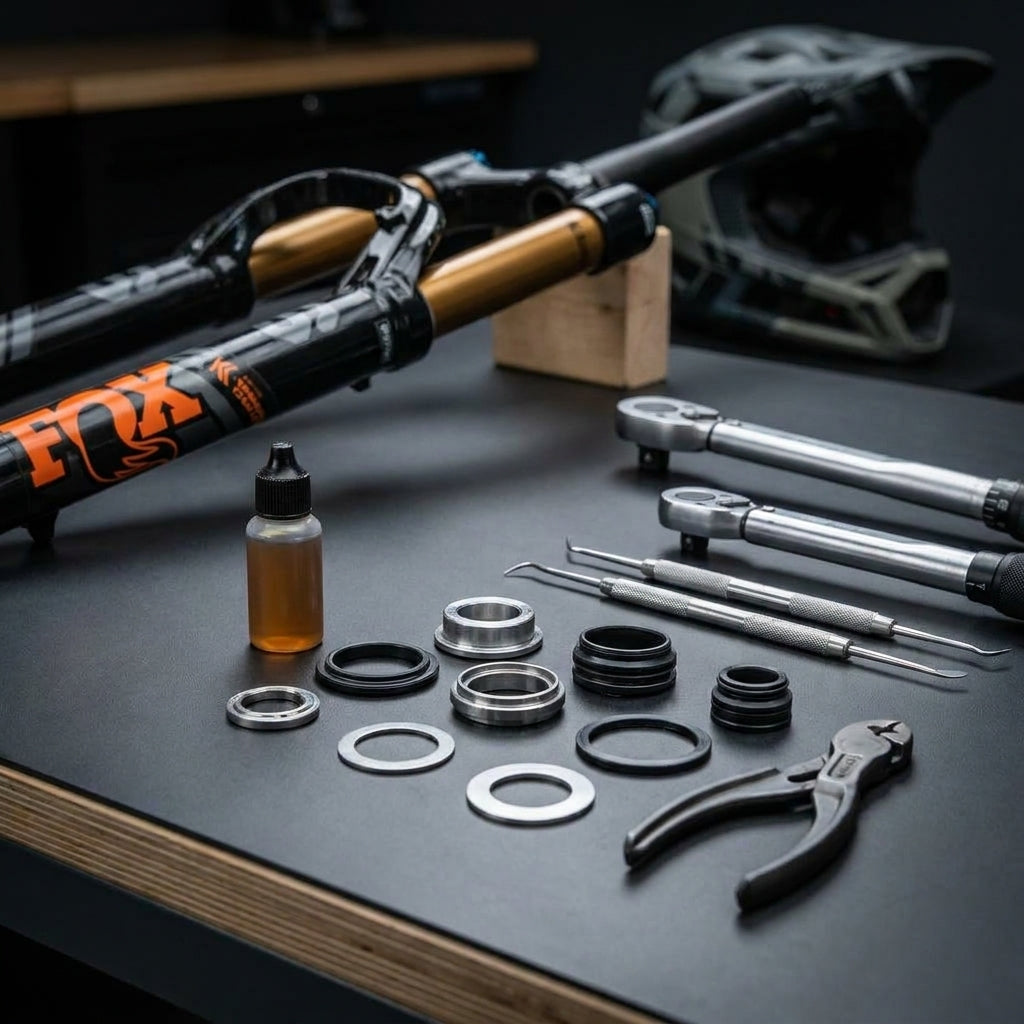FOX Service Set 2025 Grip Compression Valving FK: Präzise Wartung für FOX Federgabeln. Optimiert Dämpfung und Performance.