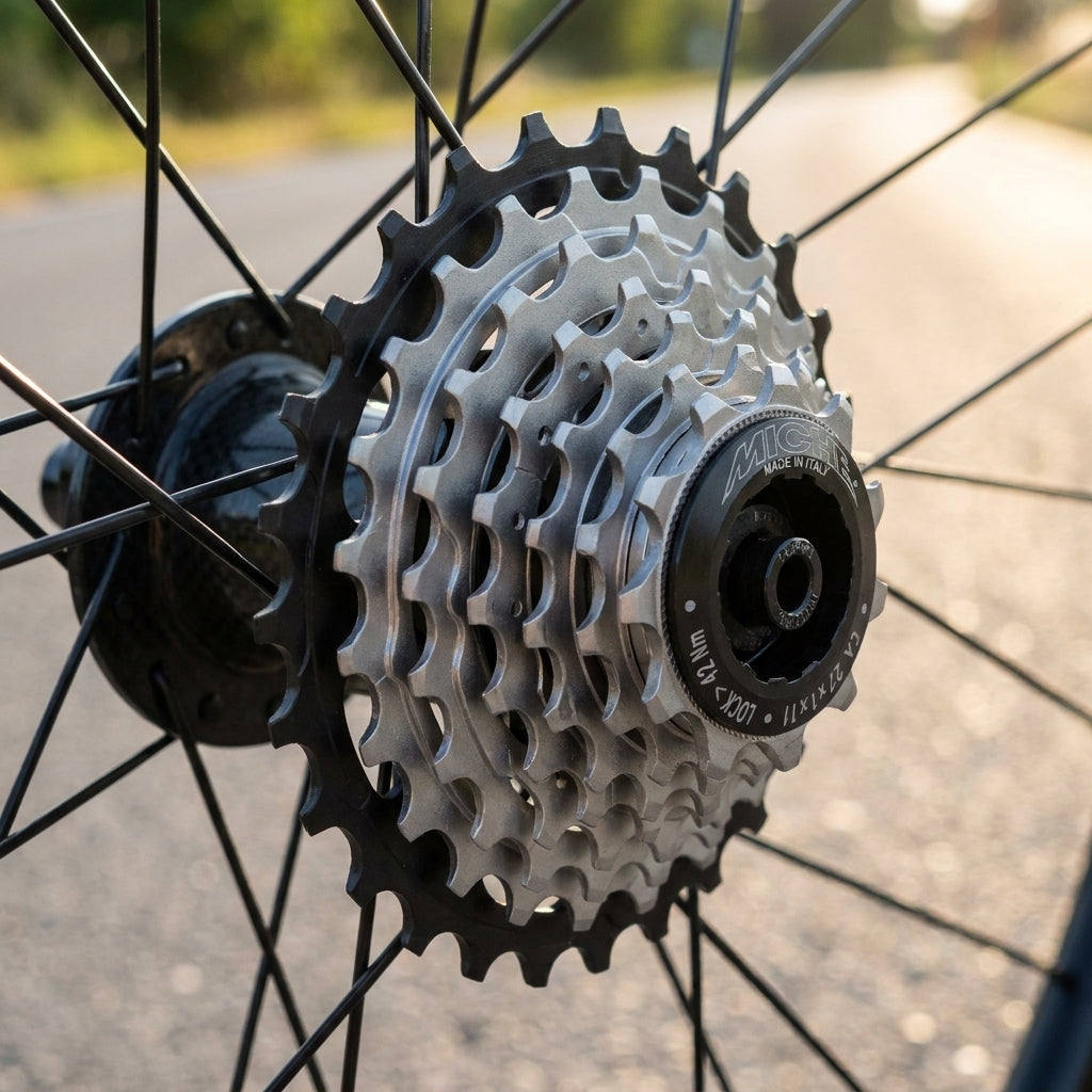 Miche Kassette Primato Light 11-fach 12-29Z für Campagnolo. Hochwertiges Fahrrad Ritzelpaket aus Stahl und Aluminium.