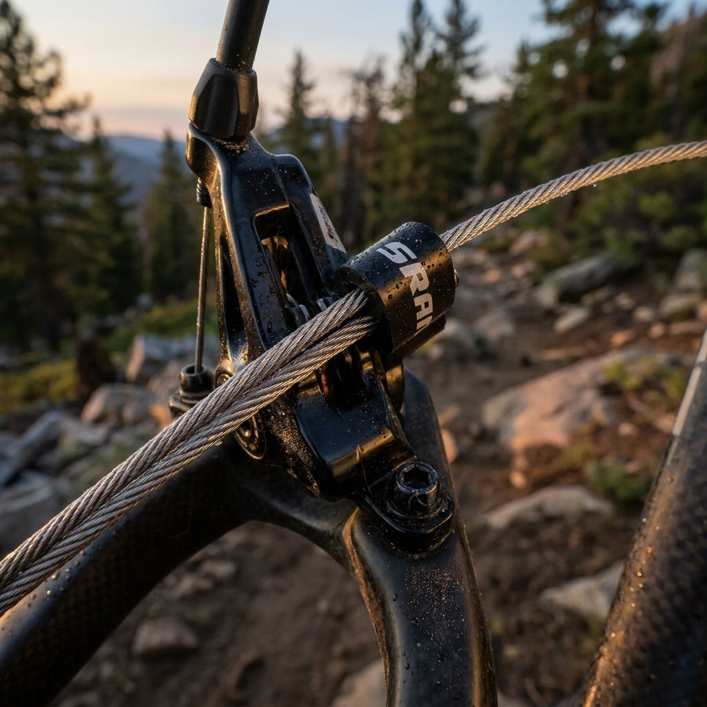 SRAM Bremszüge Rennrad MTB 1750mm, 100 Stk. Rostfreie Stahlkabel für präzise Bremsleistung. Perfekt für Werkstatt & Hobbyschrauber.