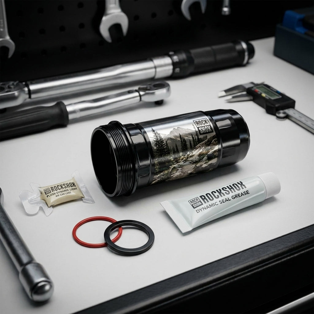 RockShox Air Can Assembly linear 37,5-45mm für S.Del.C1/Del.C1 (2022+) mit Dichtungen, Schmiermittel und Werkzeugen.