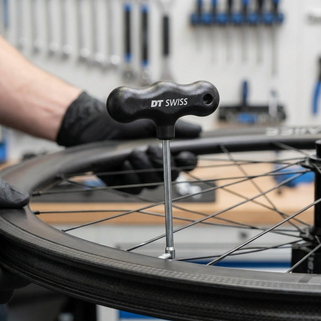 DT Swiss Nippelspanner schwarz: Präzises Fahrradwerkzeug für Speichennippel, Laufradbau und Zentrieren. Profi-Qualität.