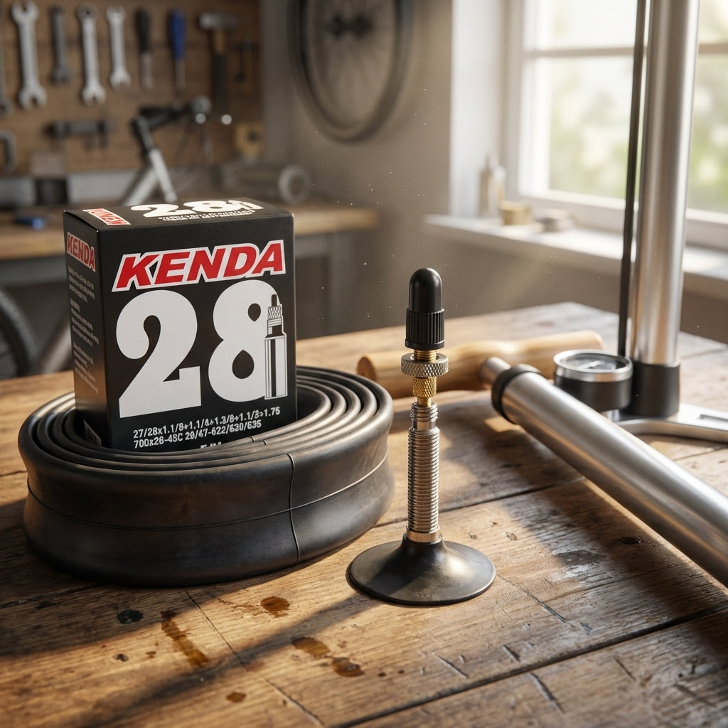 Kenda Fahrradschlauch 28" (28/47-622/630/635) mit 32 mm Sclaverandventil, geeignet für Reifenbreiten von 28 bis 47 mm und Reifengrößen 27/28x1,1/8-1,75