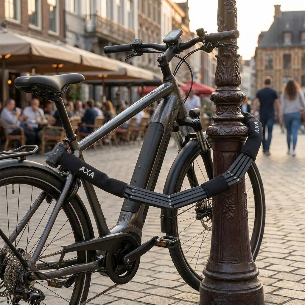AXA Faltschloss Foldable 8 - 130 130 - flexibles Fahrradschloss mit hoher Sicherheit