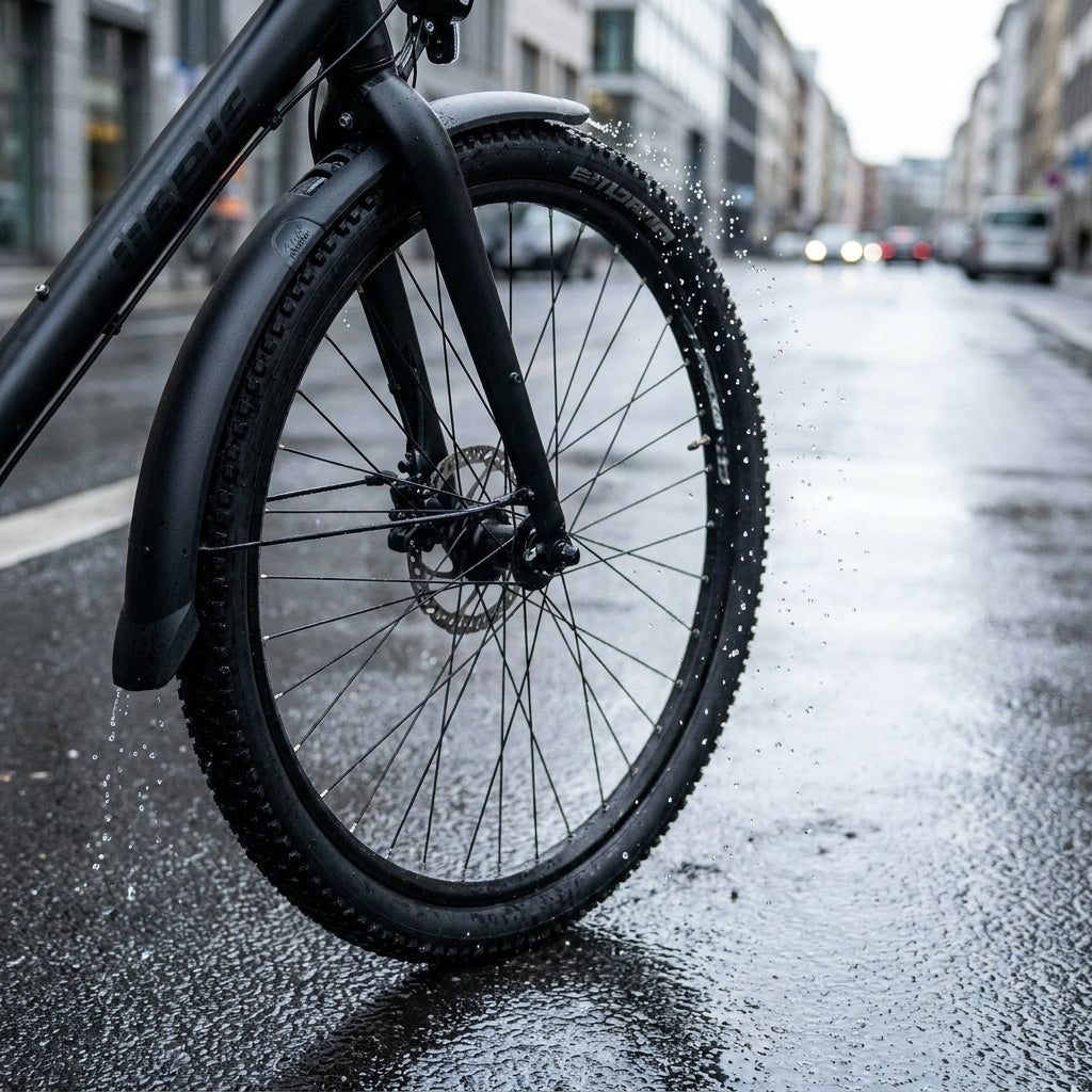 Hebie Taipan 26 Schutzblech-Set für 26 Zoll Fahrräder. Robustes Steckblech für optimalen Schmutz- und Wasserschutz.