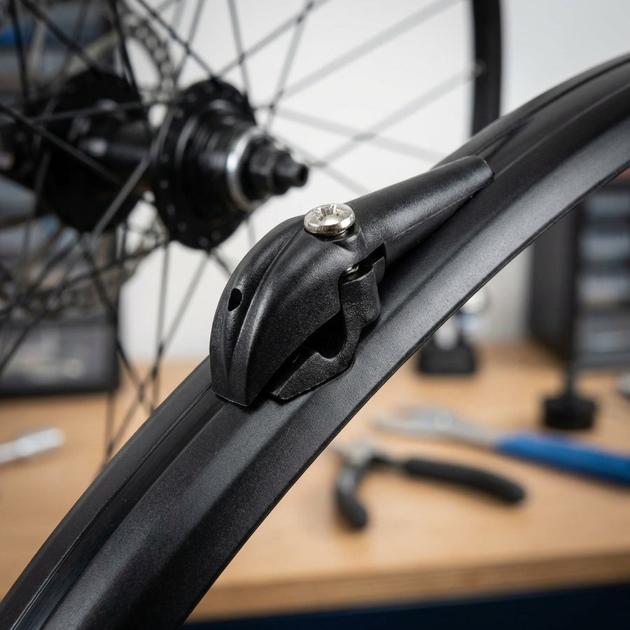 Stronglight Mix Clip schwarz für Fahrrad Schutzblech.