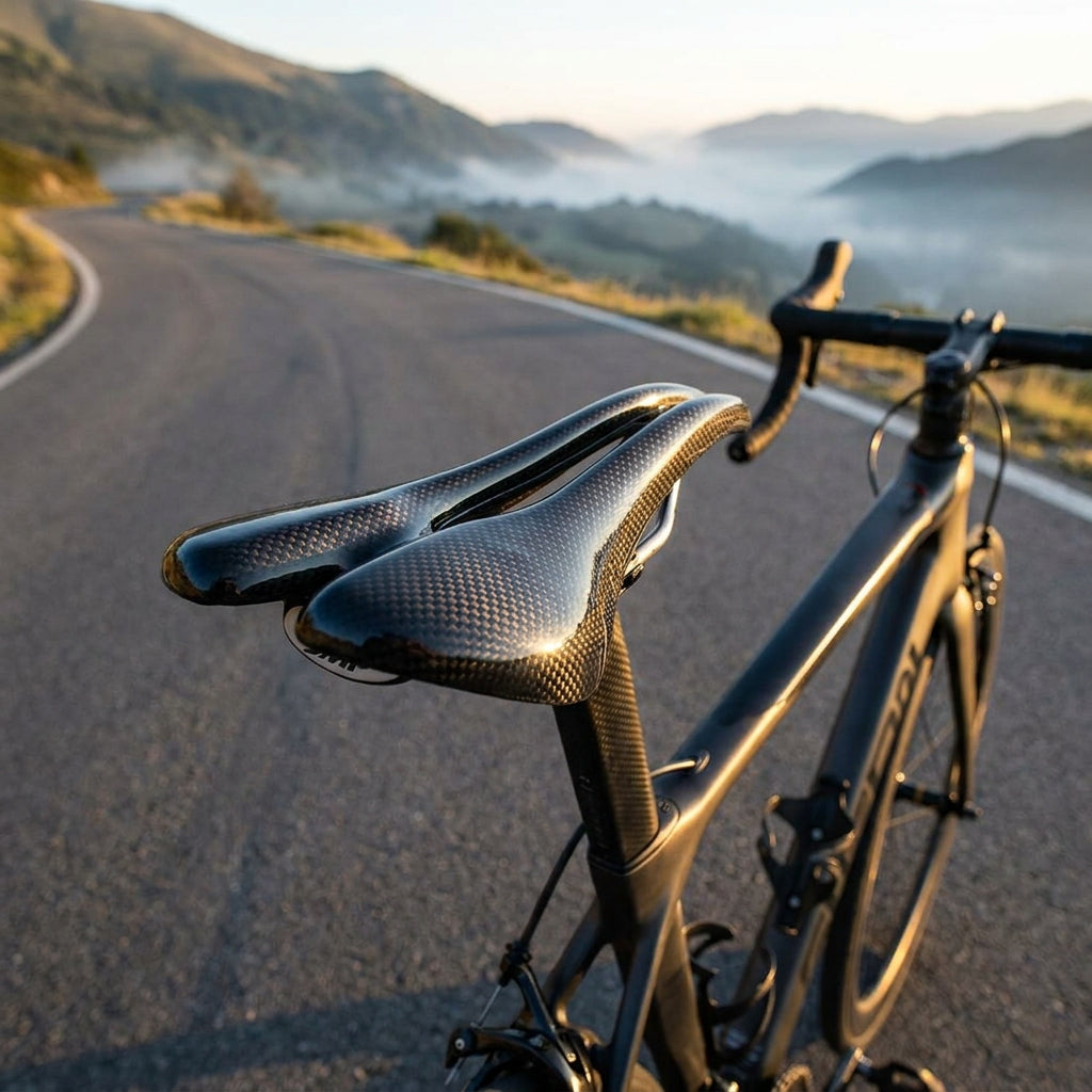 Sattel Selle Evo 140 Plus Carbon Schwarz, Unisex, 140x267mm, Ca. 184g