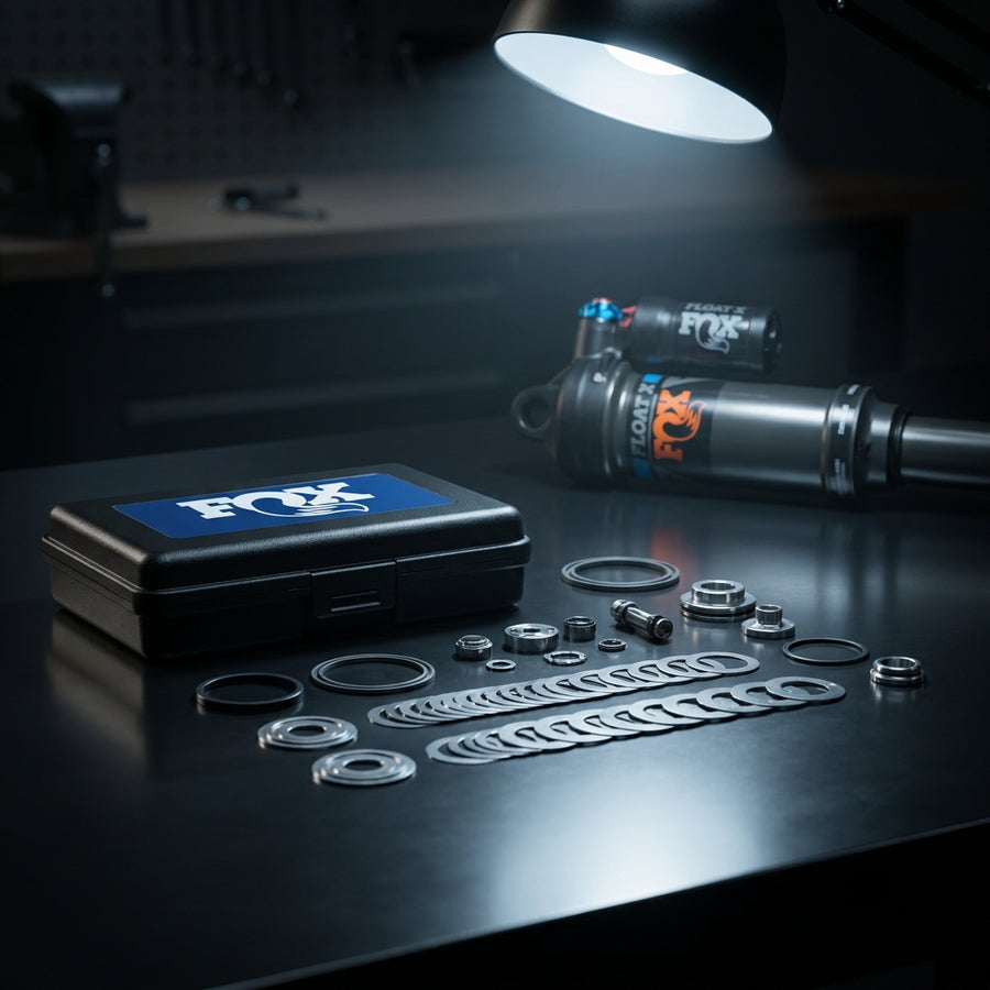 FOX Service Set Valve Stack Assy für FLOAT X & DHX Dämpfer. Präzise Wartung für optimale MTB Performance. Fahrradteile.