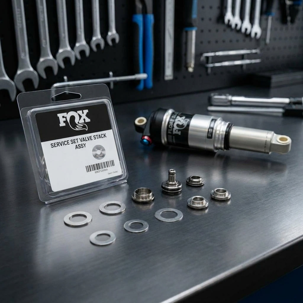 FOX Service Set Valve Stack Assy Float SL Dämpfer Service. Präzise Rebound-Abstimmung und Dämpfer-Performance. Fahrrad Ersatzteil.