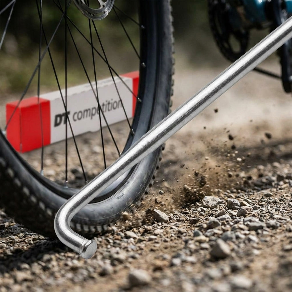 DT Swiss Competition Speiche silber 2.0/1.8. Leichte, robuste Fahrradspeiche für stabile Laufräder und Top-Performance.