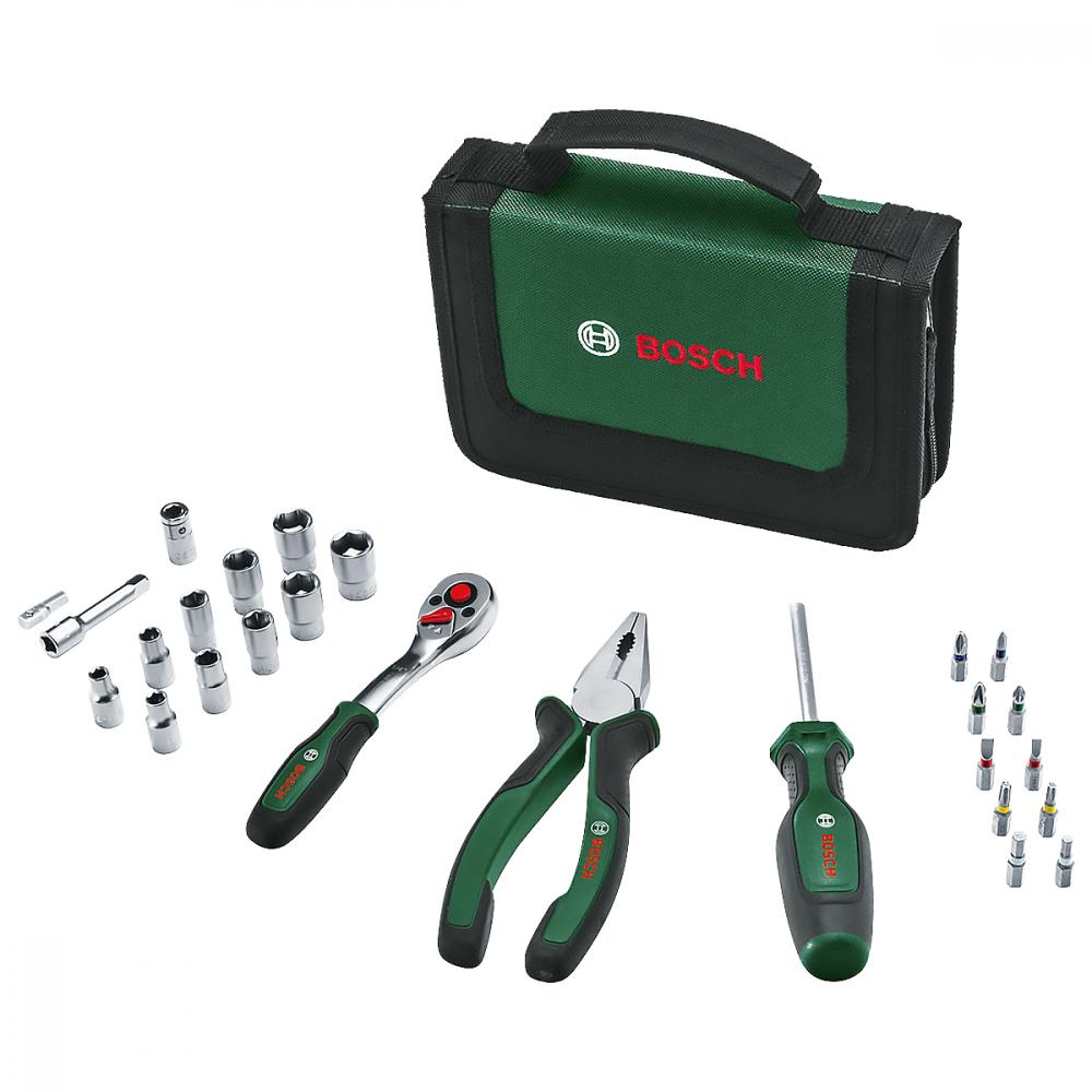 Bosch PowerTools Mobility Werkzeug Set 26-teilig - kompakte Allround-Lösung für unterwegs