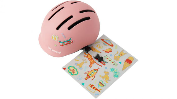 Thousand Kinderfahrradhelm Toddler Plush Pink XXS 45-49cm - Unisize, leicht, Belüftung, Magnetverschluss, Sicherheitszertifiziert