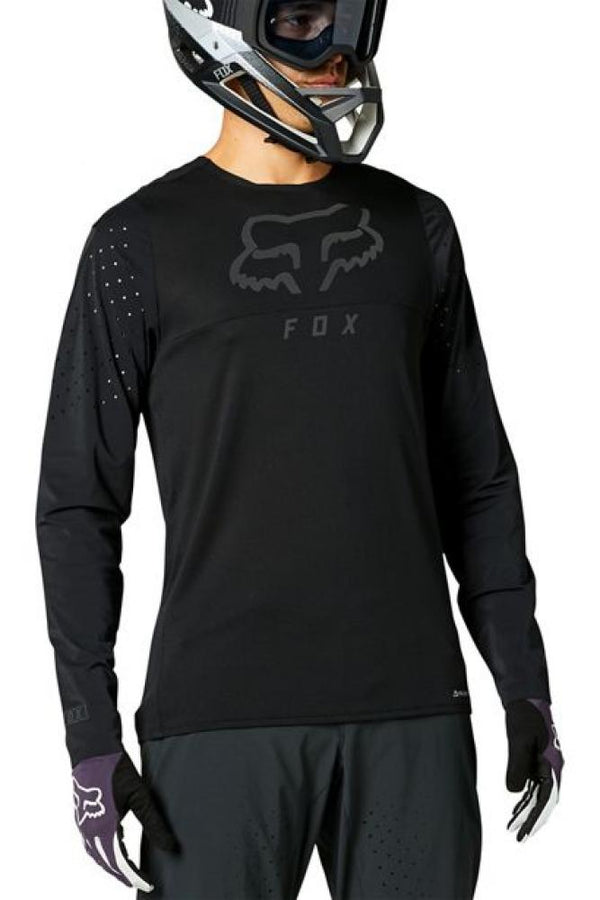 Fox Flexair Delta langärmliges Jersey black Größe M