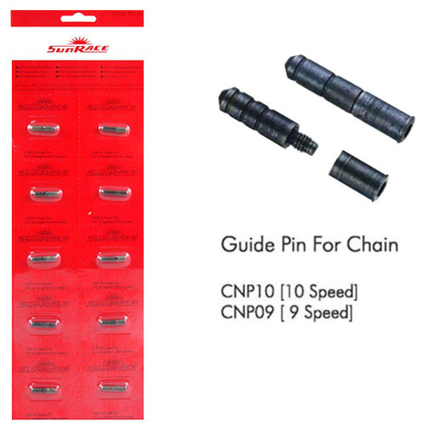 SunRace Kettennietstift 10fach Karte mit 10 Stück