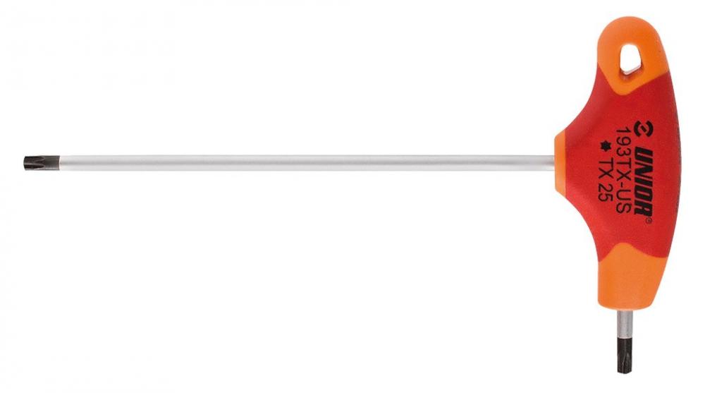 Unior Stiftschlüssel rot TX-Profil und T-Griff TX 20 193TX-US