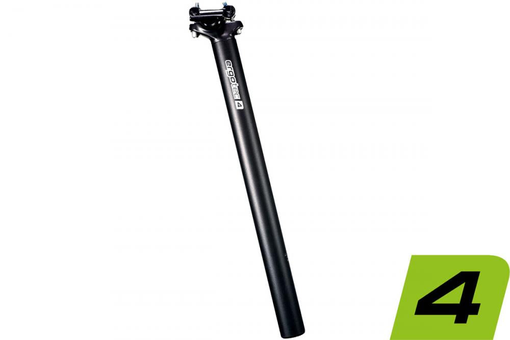 Ergotec Sattelstütze Atar 2 31,6mm 350mm schwarz-sand - Aluminium, 20mm Setback, für MTB & Trekking, geprüft bis 140kg, stylisch & robust